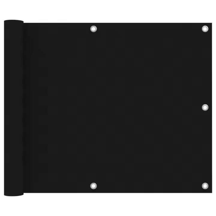 Toldo para Balcón de Tela Oxford Negro 75x400 cm - 1