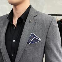 Traje De Boda Para Hombre De Alta Calidad Dos Piezas Traje De Negocios Casual Banquete Ensemble De Lujo Con Pantalones - details 27