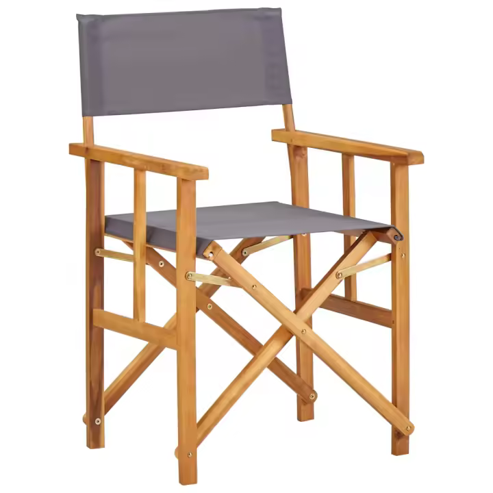 vidaXL Silla de director madera maciza de acacia - 1