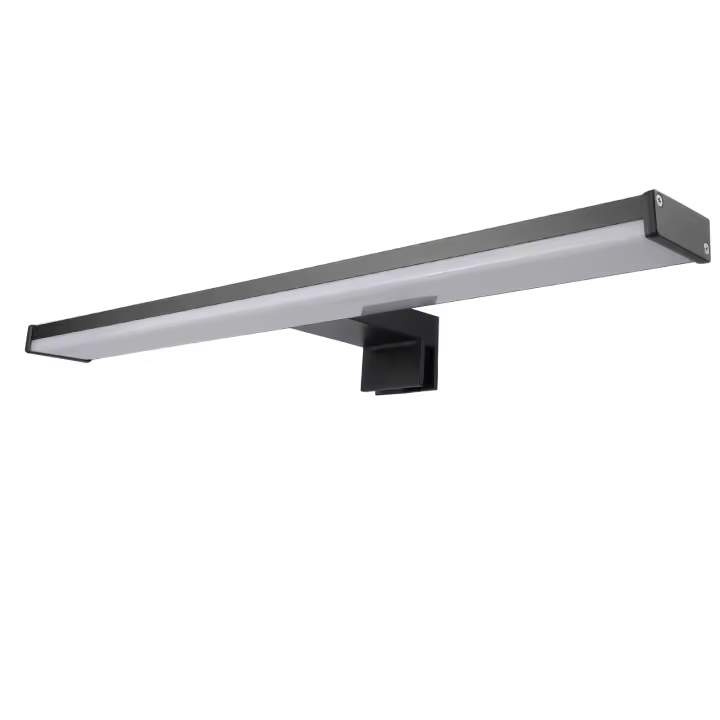 ALPINALUZ Aplique de baño para espejo LED 8W 40cm, diseño slim IP44 en aluminio con luz blanca neutra de 4000K - 1