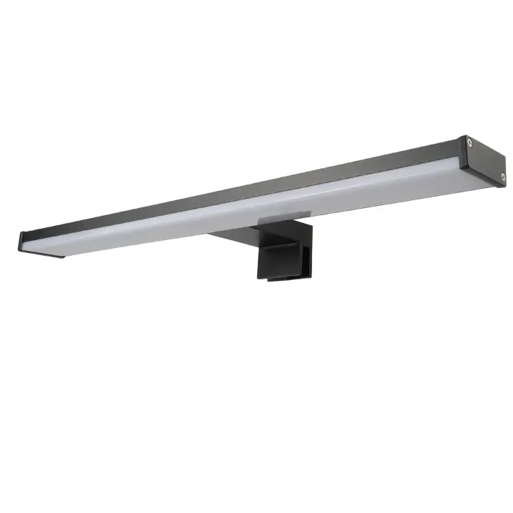 ALPINALUZ Aplique de baño para espejo LED 8W 40cm, diseño slim IP44 en aluminio con luz blanca neutra de 4000K - 1