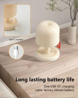 Lámpara De Mesa Recargable Mini Luz Cálida Y Agradable Para Dormitorio Estudio Decorativa Ornaments De Noche Para Cama Y Escritorio - details 3