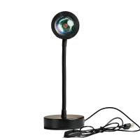 Lámpara De Noche USB Proyector De Puesta De Sol Luz Portátil Para Decoración De Hogar Sala De Estar Iluminación De Ambiente Neón Para Fotografía De Pared - details 1