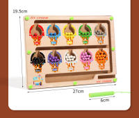 Juego Educativo Montessori De Colores Magnéticos Con Tablero De Laberinto Y Bola Mueble Bebés Para Niños Juguete Sensorial De Madera Para Edad 3-12 Años - details 12