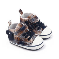 Zapatillas De Lona Para Bebé Primera Caminata Suave Algodón Moda Casual Zapatillas De Pre-walking Para Niños Y Niñas 0-6-12 Meses Azul/Negro/Rosa - details 5