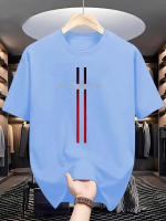 Camiseta De Algodón Puro 100% Para Hombre Estilo Casual Verano Cómoda Cuello Redondo Impreso Con Letras De París Manga Corta Top Transpirable - details 7