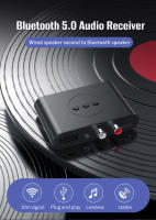 Receptor de Audio con Bluetooth 5,0, NFC, disco U, RCA, 3,5mm, AUX, USB, adaptador inalámbrico de música estéreo con micrófono para Kit de coche, amplificador de altavoz - details 0