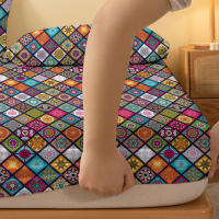Sábana De Cama Bohemia Con Patrón Elegante Y Acabado Frosted Cubierta De Cama Con Diseño Impreso Para Dormitorio 1 Pieza Excluye Fundas De Almohada Material Poliéster 100% - details 4