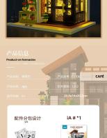 Bloques De Construcción Creativos De Ciudad Para Café Y Tienda De Juguetes Modelo De Edificio MOC Vistas De Calle Arquitectura Modular Regalo Para Niños Y Niñas - details 2