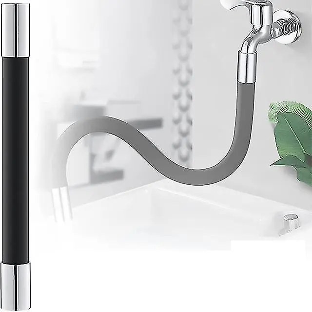 Universal Foaming Extension Tube 360 Free Bending Faucet Lengthening Extender Bathroom Adjustable Faucet Extender - 1