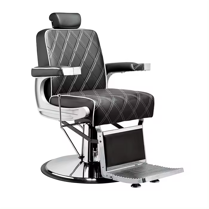 Sillón Barbero hidráulico reclinable y giratorio con reposabrazos Modelo LBH Gon - 1