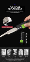 Afeitadora Manual Para Hombres Cuchillo De Barbero De Aleación De Zinc Portátil Accesorio De Afeitado Para Peluquería - details 4