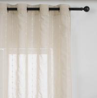 Cortinas de visillo lino y poliéster con diseño de puntitos en las líneas verticales entre circuitos 140x260cm. - details 6