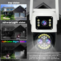 Cámara De Seguridad IP WIFI Para El Hogar 12MP Tríptico Lente 10x Zoom Vídeo HD Vigilancia CCTV Exterior Cámara De Seguridad Inalámbrica Yoosee - details 5