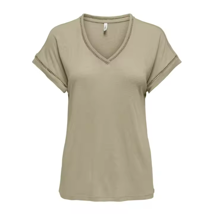 Camisetas M/C marca Only modelo 15354095 - Elm para mujer en color verde - 1