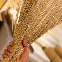 Cortina De Trenzado Plateada Brillante Con Borlas Para Decoración De Fiesta De Cumpleaños Boda Navidad En Casa Y Puerta - details 2
