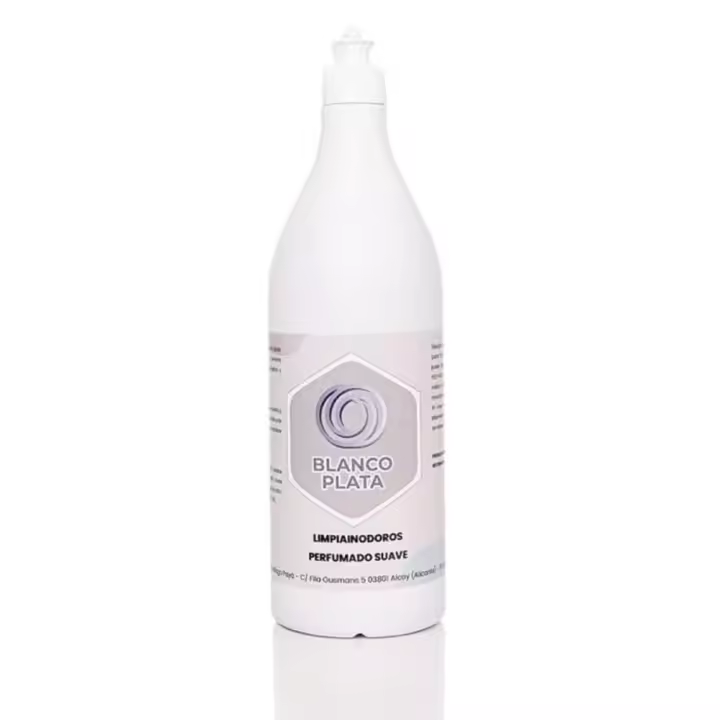 Blanco Plata Limpiador de Inodoros 1 Litro - Limpia, Desincrusta y Perfuma - Aroma Floral - Hogar y Baño - 1