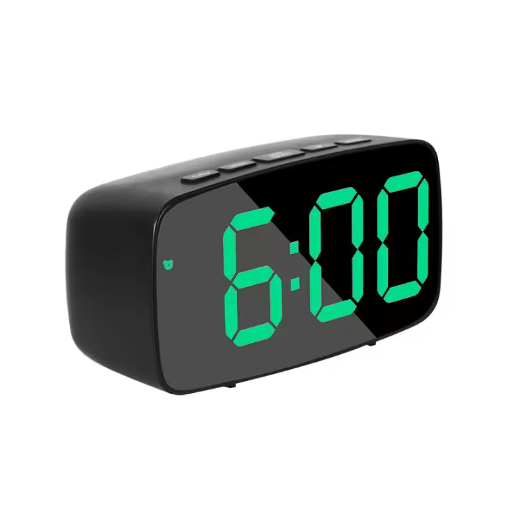 Reloj Despertador Electrónico LED de Doble Uso, Reloj de Estilo Minimalista with Batería recargable - 1