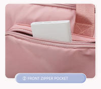 Bolsa De Deporte Para Mujer Bolsa De Mano Seca Y Húmeda Viaje Fitness Exterior Bolsa De Hombro Cruzada Weekender Duffel Nylon Negro Rosa Gris Morado Azul Verde - details 18