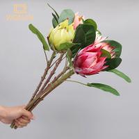 WQNJIN Gran Rama Artificial De Flor De 55cm Monarca Loto Magnolia Planta Falsa De Plástico Para Decoración De Casa Y Bodas - details 0