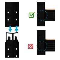 Ociodual Estanteria Metalica Tiny Negro, Estante Ideal para Hogar, Estanterias Trastero, Muebles, Oficina, Estanterias Almacenaje Divisible, Sin Tornillos, 240kg, 4 Baldas MDF, 150x60x30cm - details 6