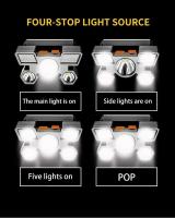 Linterna De Poderoso Haz Frontal LED Recargable Para Minería Lámpara De Cabeza Portátil Para Senderismo Pesca Resistente Al Agua Con Modos De Interruptor High/Middle/Low - details 4
