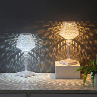 Lámpara De Mesa Recargable De Cristal Con Luz Cambiante Protección Para Los Ojos Para Decoración De Hogar Y Dormitorio - details 8