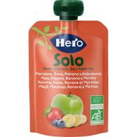 Hero Solo Pack Mixto de Bolsitas BIO (Manzana, Fresa, Plátano y Arándanos + Plátano, Pera y Naranja) Pack de 6x100gr - details 0