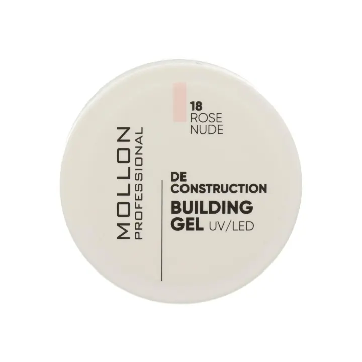 Mollon Pro Gel De Construction 50g Rose Nude 18, mollon Pro Gel De Construction 50g Rose Nude 18 - 1