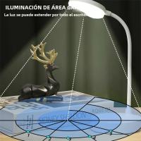 Lámpara De Mesa Recargable USB Luz Nocturna LED Con 3 Modos De Ajuste Protección Ocular Para Lectura Y Decoración De Habitación - details 4