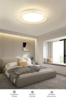 Luz De Techo LED Moderna Con Cristal Circular 18W 24W 36W 48W Para Sala De Estar Dormitorio Cocina Iluminación Interior AC85-265V - details 9