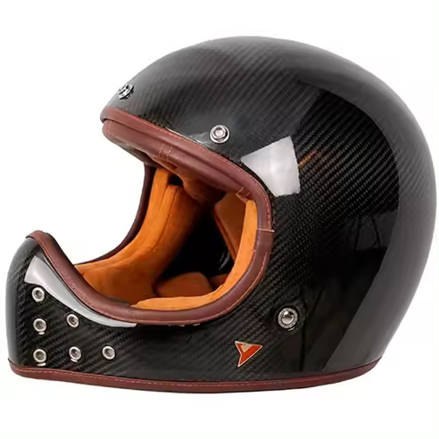 Casco By City The Rock Carbon negro Raíz CAFE RACER Cascos integrales OUTLET MOTOSOTORE MARCAS Cascos Integrales BY CITY - 1