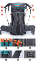 Mochila De Camping 65L Gran Capacidad Impermeable Para Escalada Al Aire Libre Montañismo Senderismo Trekking Bolsas Deportivas Unisex - details 8