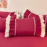 Funda De Almohada Princesa Con Volantes Múltiples Colores Cómoda Para Adultos Y Niños Tamaño 48x74cm Material Poliéster/Celulosa - details 14