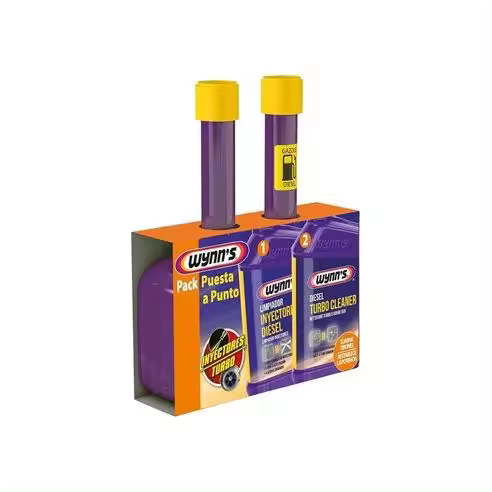 WYNN´S Pack de puesta a punto de inyectores diésel y limpiador de turbo diésel (325ml + 325ml) - 1
