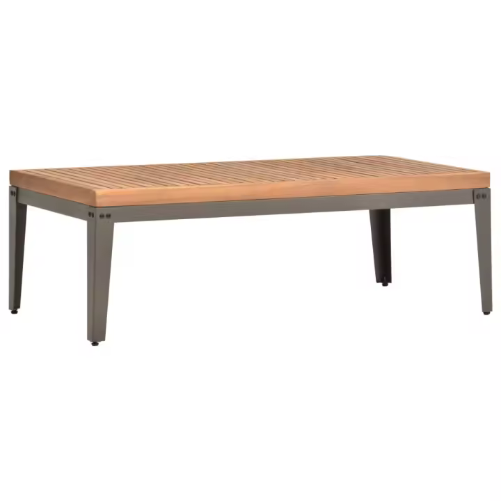 Mesa de Centro de Jardín Madera maciza de Acacia 110x55x36 cm - 1