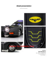 Coche De Batería Diecast 1:36 Con Sonido Y Luz Vehículo Retroductor Para Decoración Juguete Educativo Para Niños Regalo - details 3