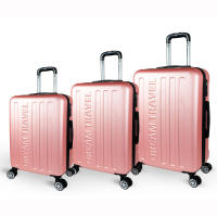 DreamTravel Juego de 3 Maletas con Letras Brillantes (20"+24"+28") - Set de Equipaje Rígido en 7 Colores Vivos (Verde/Negro/Gris/Celeste/Verde Militar/Oro Rosa/Rosa) | Maletas con Ruedas 360° Silenciosas, Cerradura TSA, Ligero para Viajes/Vacaciones - details 9