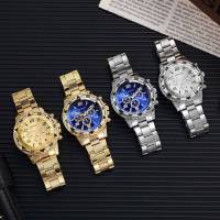 Reloj De Negocios Para Hombre Moda Lujo Dial Grande 2PCS Reloj De Cuarzo Sin Caja Material De Correa Aluminio Marcadores Arábigos Estilo Casual - details 10