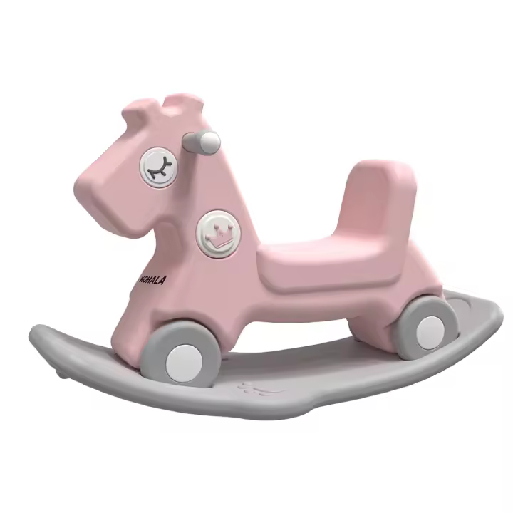 Devessport Caballito Balancín Kohala Baby 3 en 1 Balancín Unicornio Deslizante y Plataforma de Equilibrio Mecedor con 4 ruedas para Niños de 18 a 72 Meses - 1