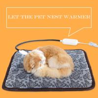 Manta eléctrica para mascotas, almohadilla de calentamiento de invierno, nido calentado para gatos y perros, calentador impermeable, protección de apagado, alfombrilla resistente a las mordeduras, cama - details 2