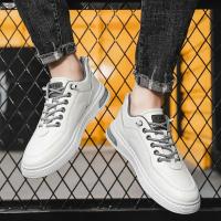 Zapatos Casuales Para Hombre De Color Sólido Y Moda Portátiles Cómodos Planos Antideslizantes Y Resistentes Al Desgaste Deporte Con Suela De Cuero Viscosa Talla Verdadera - details 28