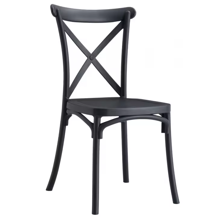 Silla CORINTIOS, apilable, tratamiento anti UV, polipropileno color a elegir (blanco, antracita o tórtora) - 1