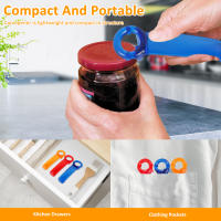 3Pcs Abrebotellas Manual Con Manija Ergonómica Mini Herramienta Portátil Para Jarros Para Ancianos Niños Mujeres Manos Débiles - details 4