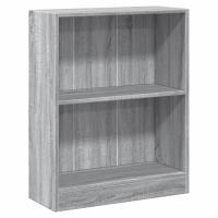 vidaXL Estantería madera de ingeniería 60x24x76 cm Blanco, Negro, Roble Sonoma Mueble Almacenaje Estantería para Oficina, Estudio, Dormitorio Estantería/Librería/ mueble de Almacenamiento - details 4