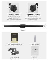 Lámpara De Escritorio LED Para Monitor De Computadora Luz De Lectura Colgante Para Dormitorio Y Estudio Dimmer Sin Fin - details 21