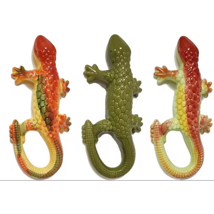AZJARDÍN.COM- Figura de lagarto de cerámica para pared o sobremesa de 33cm - 1