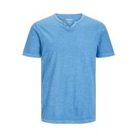 Camiseta con botones hombre Jack & Jones 12164972 manga corta azul - details 2