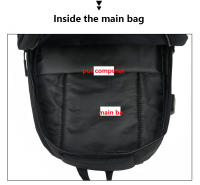 Mochila Hombre Impermeable Con Carga USB Para Oficina Y Negocios 15.6 Pulgadas Laptop Casual Escolar Rucksack Con Bolsillo Para USB - details 8