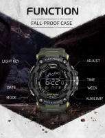Reloj Digital SMAEL Para Hombre Resistente Al Agua Deportivo Pantalla LED Grande Reloj De Pulsera Militar Con Funciones De Cronógrafo Y Alarma - details 3
